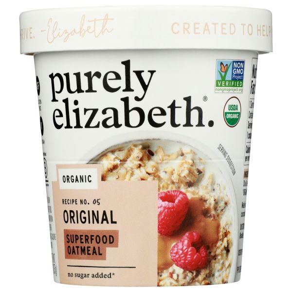 PURELY ELIZABETH: Oatmeal Orgnl Sfood Cup, 2 OZ