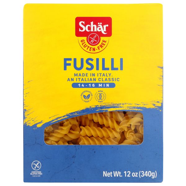SCHAR: Pasta Fusilli Gluten Free, 12 oz