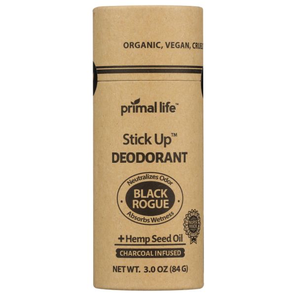 PRIMAL LIFE ORGANICS: Deodorant Stick Black Rogue, 3 OZ