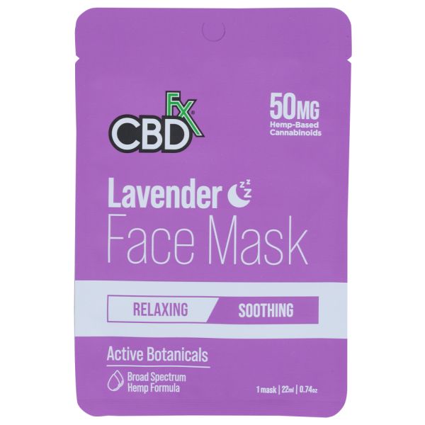 CBDFX: Lavender Face Mask, 1 pc