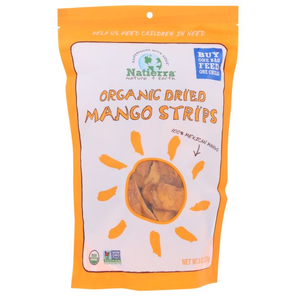 NATIERRA: Organic Dried Mango Strips, 8 oz