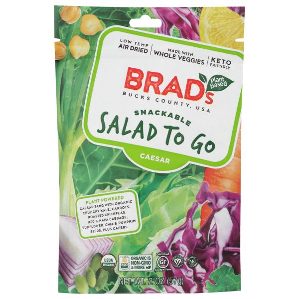 BRADS PLANT BASED: Salad To Go Caesar, 2 oz