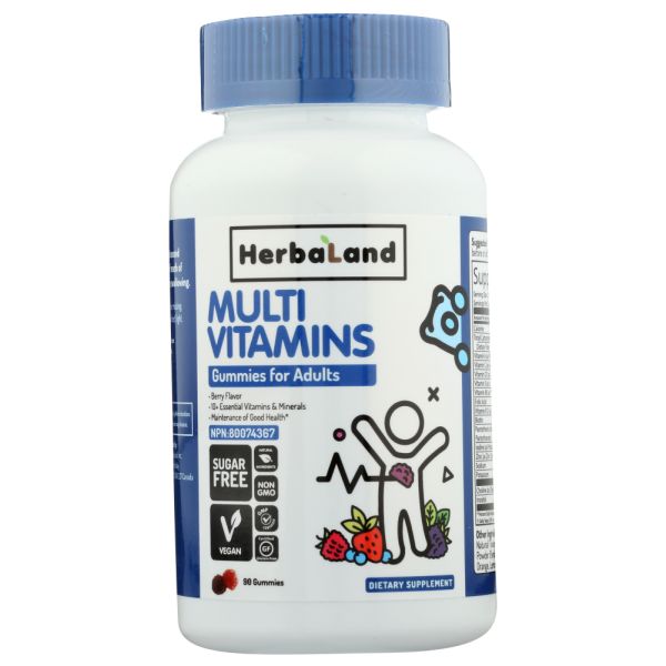 HERBALAND: Adult Multivitamin Gummie, 90 pc