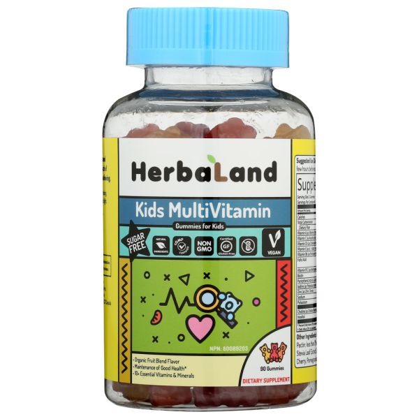 HERBALAND: Multivitamin Gummies For Kids Sugar Free, 90 pc