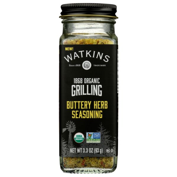 WATKINS: Organic Grilling Buttery Herb Seasoning, 3.3 oz