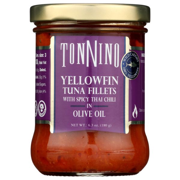 TONNINO: Tuna Fillets With Spicy Thai Chilli In Olive Oil, 6.3 oz