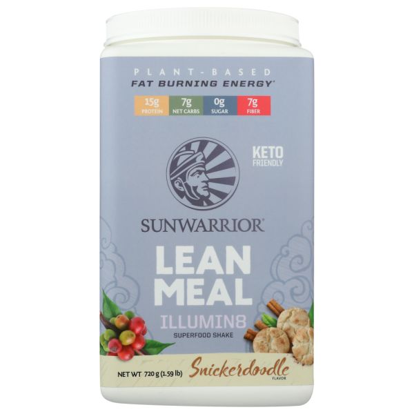 SUNWARRIOR: Lean Meal Snickerdoodle, 720 gm