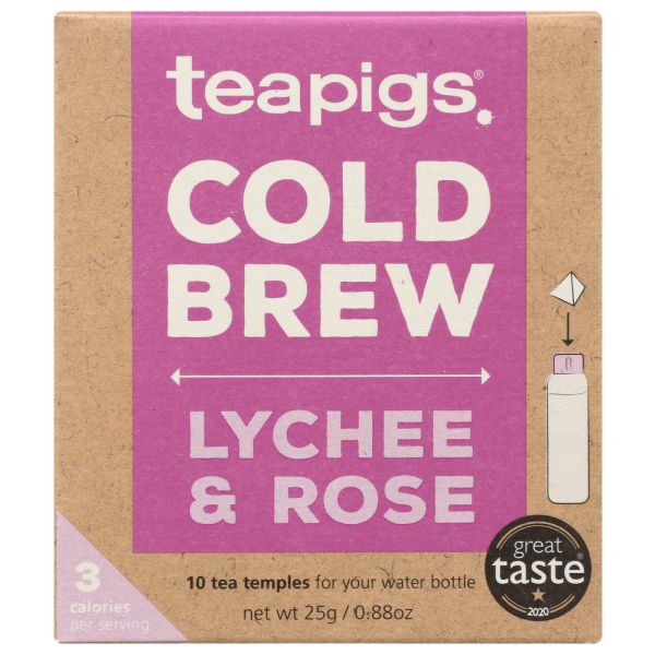 TEAPIGS: Cold Brew Lychee & Rose, 10 BX