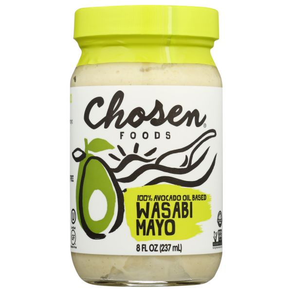 CHOSEN FOODS: Wasabi Avocado Oil Mayo, 8 oz