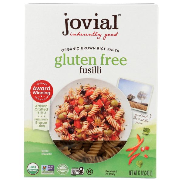 JOVIAL: Fusilli Gluten Free Pasta, 12 oz