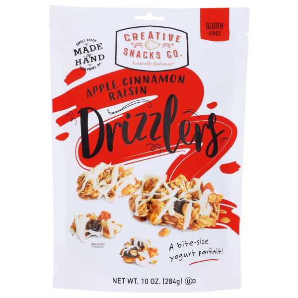 CREATIVE SNACKS: Apple Cinnamon Raisin Drizzlers, 10 oz