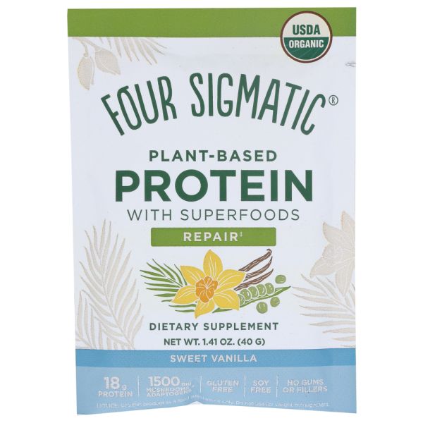 FOUR SIGMATIC: Sweet Vanilla Protein Powder, 1.41 oz