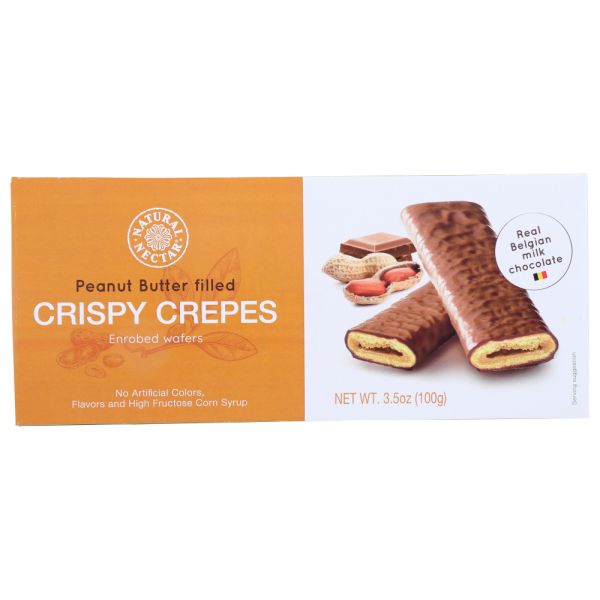 NATURAL NECTAR: Peanut Butter Crepes, 3.5 oz