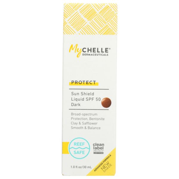 MYCHELLE DERMACEUTICALS: Sun Shield Liquid Tint SPF 50 Dark, 1.2 oz