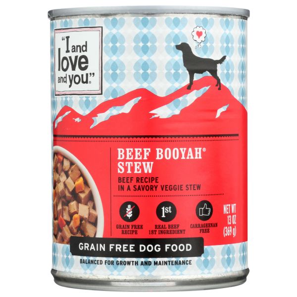 I&LOVE&YOU: Dog Food Can Beef Booyah Stew, 13 oz