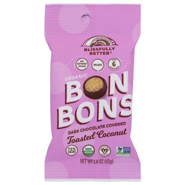 BLISSFULLY BETTER: Toasted Coconut Bonbons, 1.6 oz