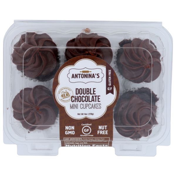 ANTONINAS: Gluten-Free Double Chocolate Mini Cupcakes, 6 oz