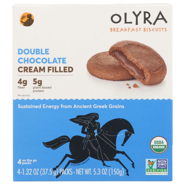 OLYRA: Biscuits Brkfst Dbl Choc, 5.3oz