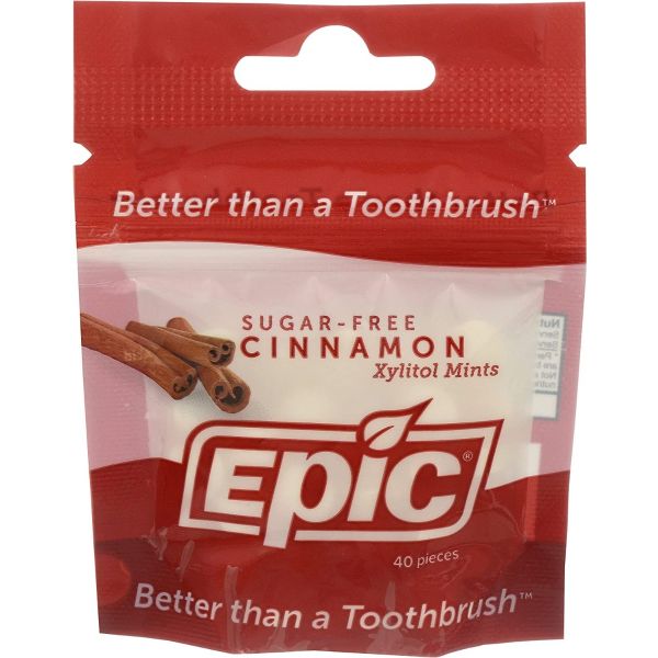 EPIC DENTAL: Mint Cinnamon Xylitol, 40 pc