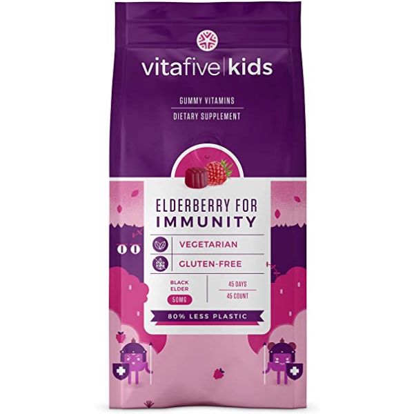 VITAFIVE: Elderberry Immune Kids, 45 pc