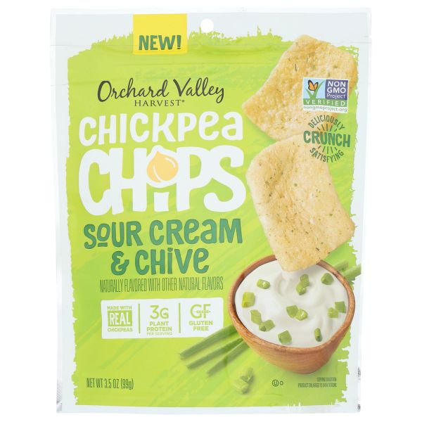 ORCHARD VALLEY HARVEST: Chickpea Chips Sour Cream and Chive, 3.5 oz