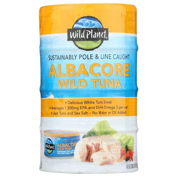 WILD PLANET: Albacore Wild Tuna 4pk, 20 oz