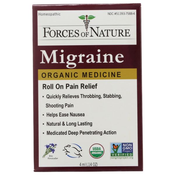 FORCES OF NATURE: Migraine Rollerball, 4 ml