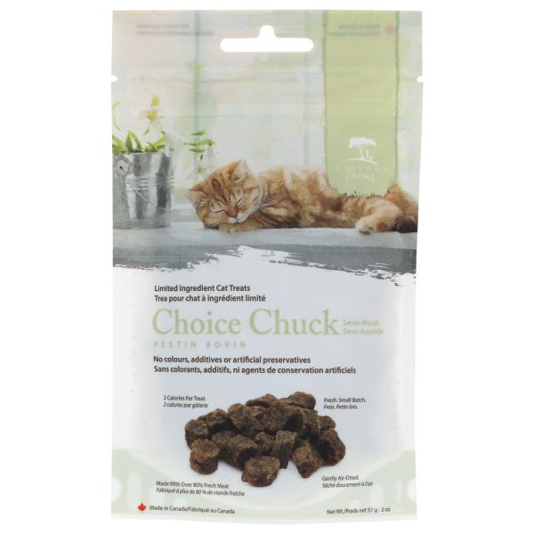 CALEDON FARMS: Choice Chuck Cat Treats, 2 oz