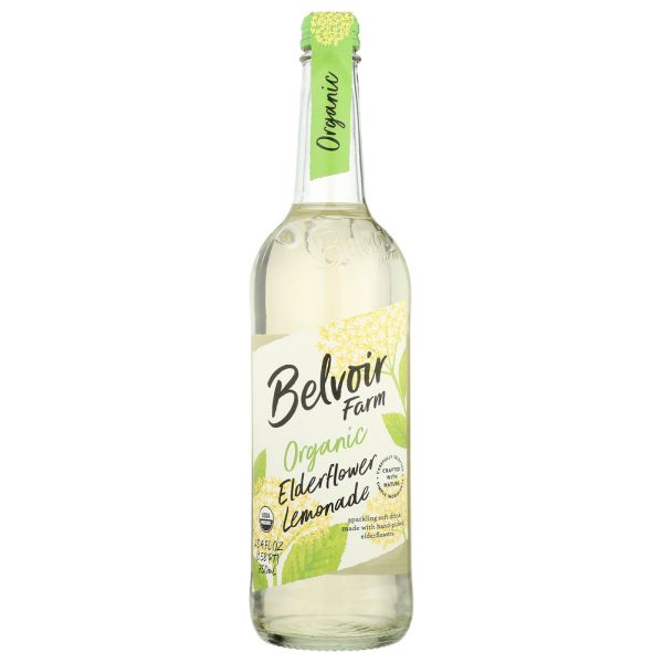 BELVOIR: Organic Elderflower Lemonade Soft Drink, 25.4 fo