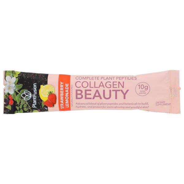 PLANTFUSION: Collagen Beauty Strawberry Lemonade Packet, 0.35 oz