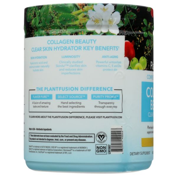 PLANTFUSION: Collagen Beauty Skin Citrus, 6.35 oz