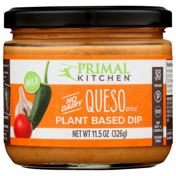 PRIMAL KITCHEN: Dip Queso Mild, 11.5 oz