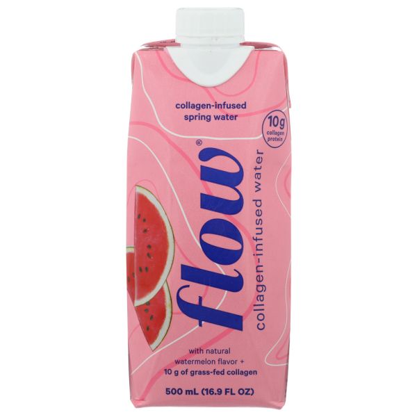 FLOW WATER: Water Collagen Watermelon, 16.9 fo