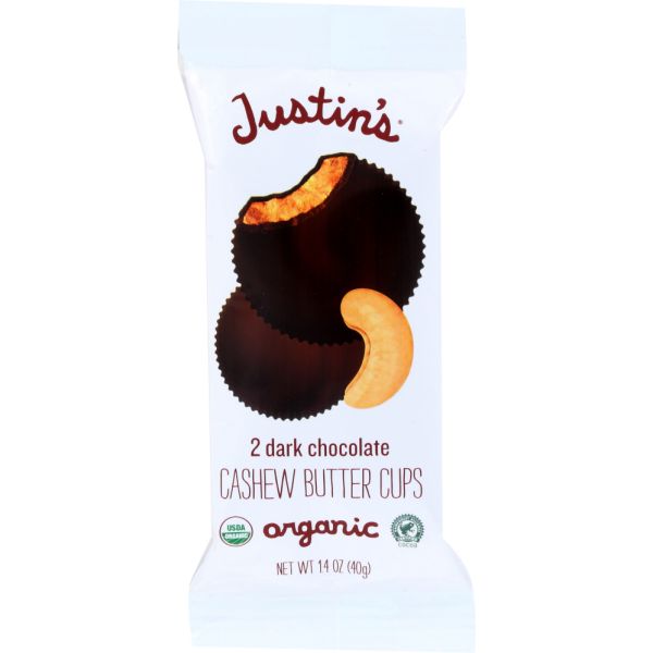 JUSTINS: Cashew Dark Chocolate Nut Butter, 1.4 oz