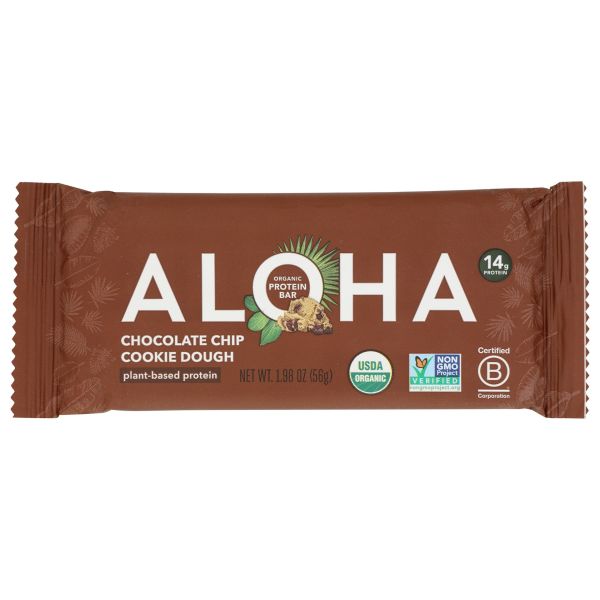 ALOHA: Bar Chocolate Chip Cookie Dough, 1.98 oz