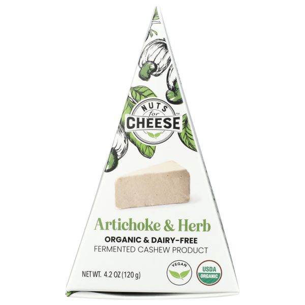 NUTS FOR CHEESE: Cheese Artichoke Herb Ew, 4.2 oz