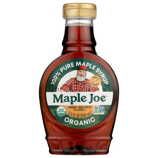 MAPLE JOE: Organic Dark Maple Syrup Squeeze, 11.5 fo