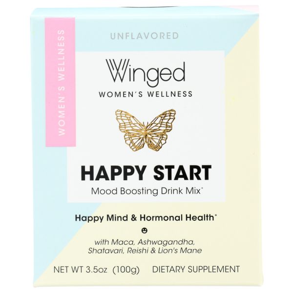 WINGED: Happy Mood Boost Pwdr, 3.5 oz