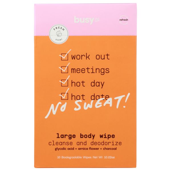 BUSY CO: Wipes Body XL, 10 pc