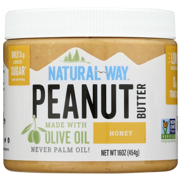 NATURAL WAY: Peanut Butter Honey, 16 oz