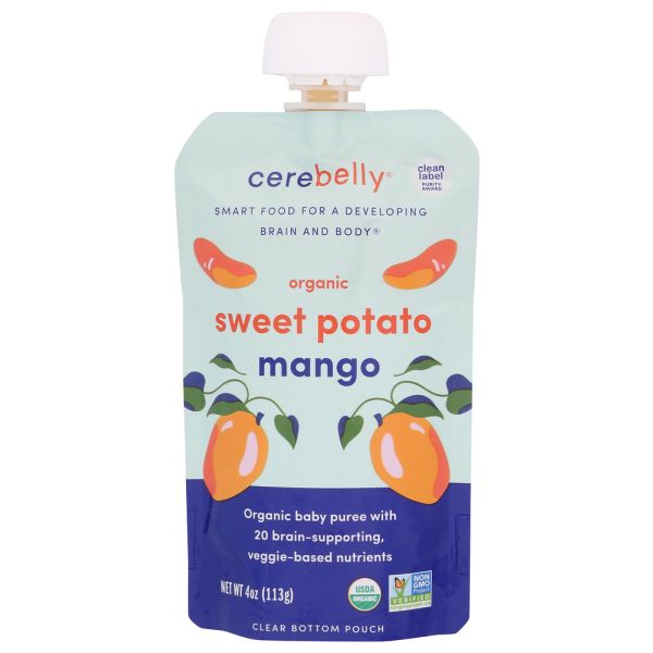 CEREBELLY: Sweet Potato Mango Baby Puree, 4 oz