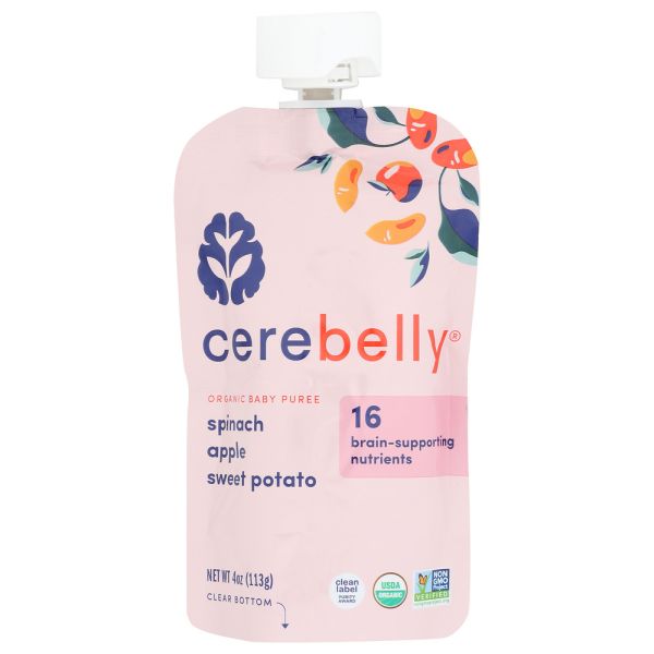 CEREBELLY: Spinach Apple Sweet Potato, 4 oz