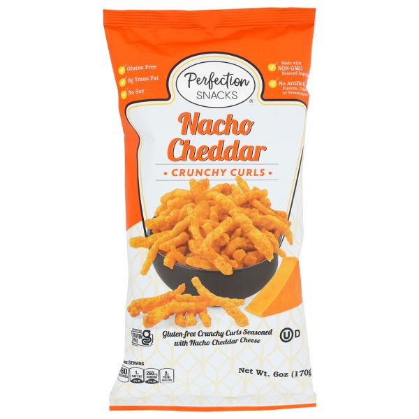 PERFECTION SNACKS: Nacho Cheddar Crunchy Curls, 6 oz