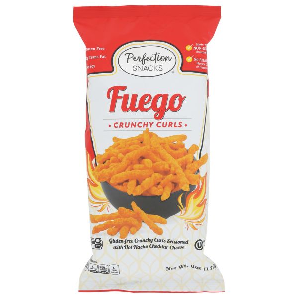 PERFECTION SNACKS: Fuego Crunchy Curls Gluten Free, 6 oz