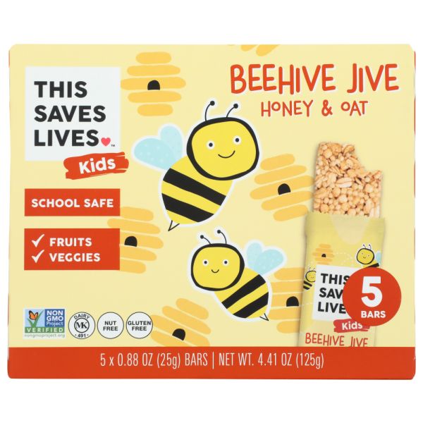 THIS SAVES LIVES: Beehive Jive Honey Oat Bar, 4.41 oz