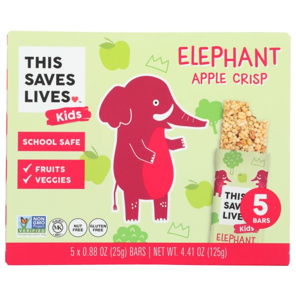 THIS SAVES LIVES: Elephant Apple Crisp Bar, 4.41 oz