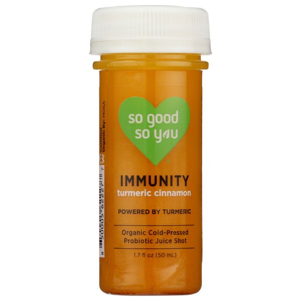 SO GOOD SO YOU: Immunity Turmeric Probiotic Shot, 1.7 fo