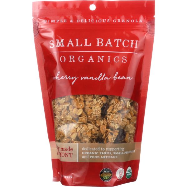 SMALL BATCH ORGANICS: Cherry Vanilla Bean, 12 oz