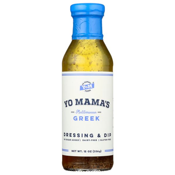 YO MAMAS FOODS: Dressing Greek, 12 oz