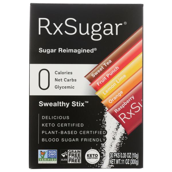 RxSUGAR: Allulose Swealthy Stix 6Flvr P, 11oz